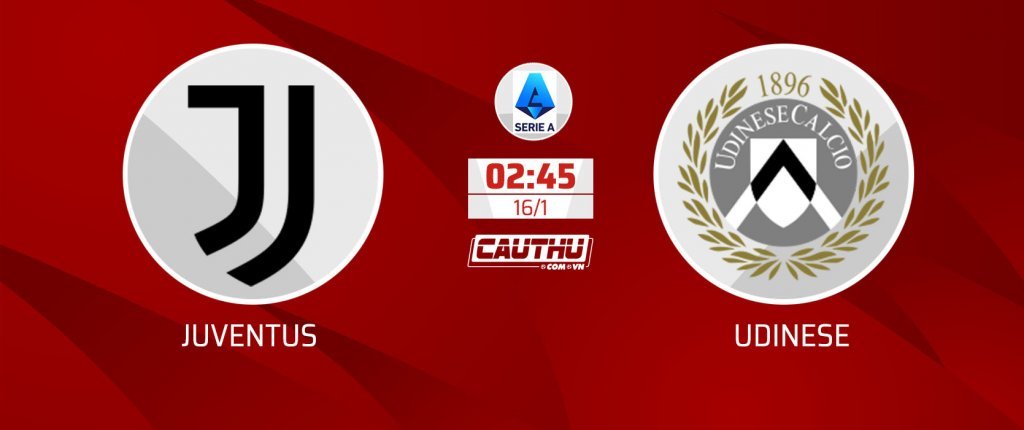 Nhận định, soi kèo trận Juventus vs Udinese, 02h45 ngày 16/1